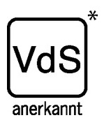 Logo d'agrément aux tests de résistance VdS (Allemagne)